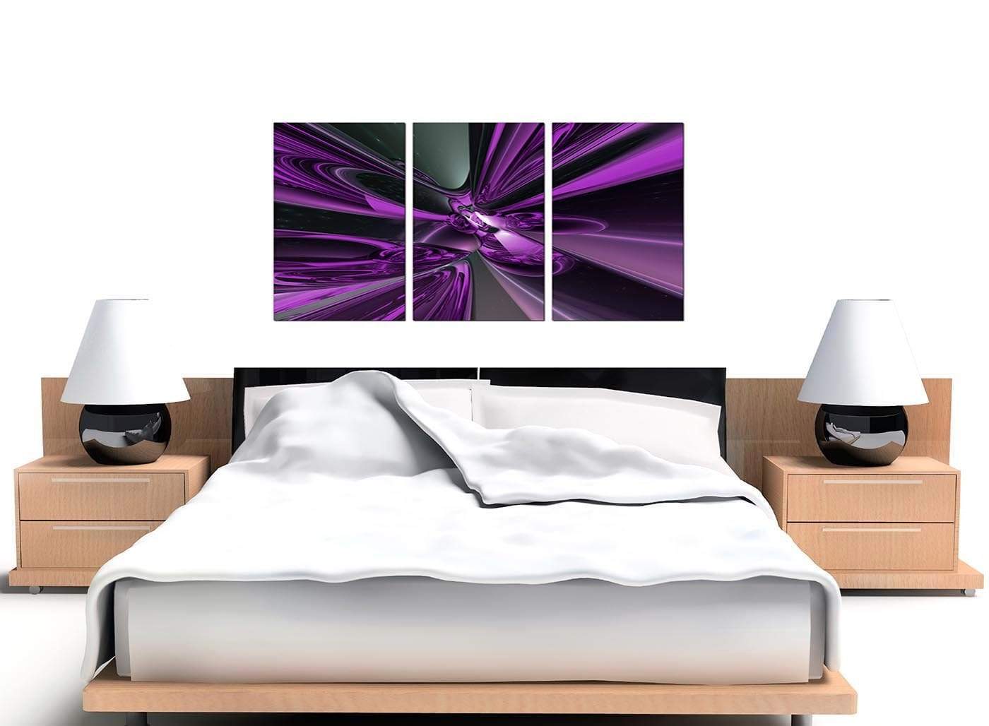 Purple and Black Cyclone Abstract Canvas