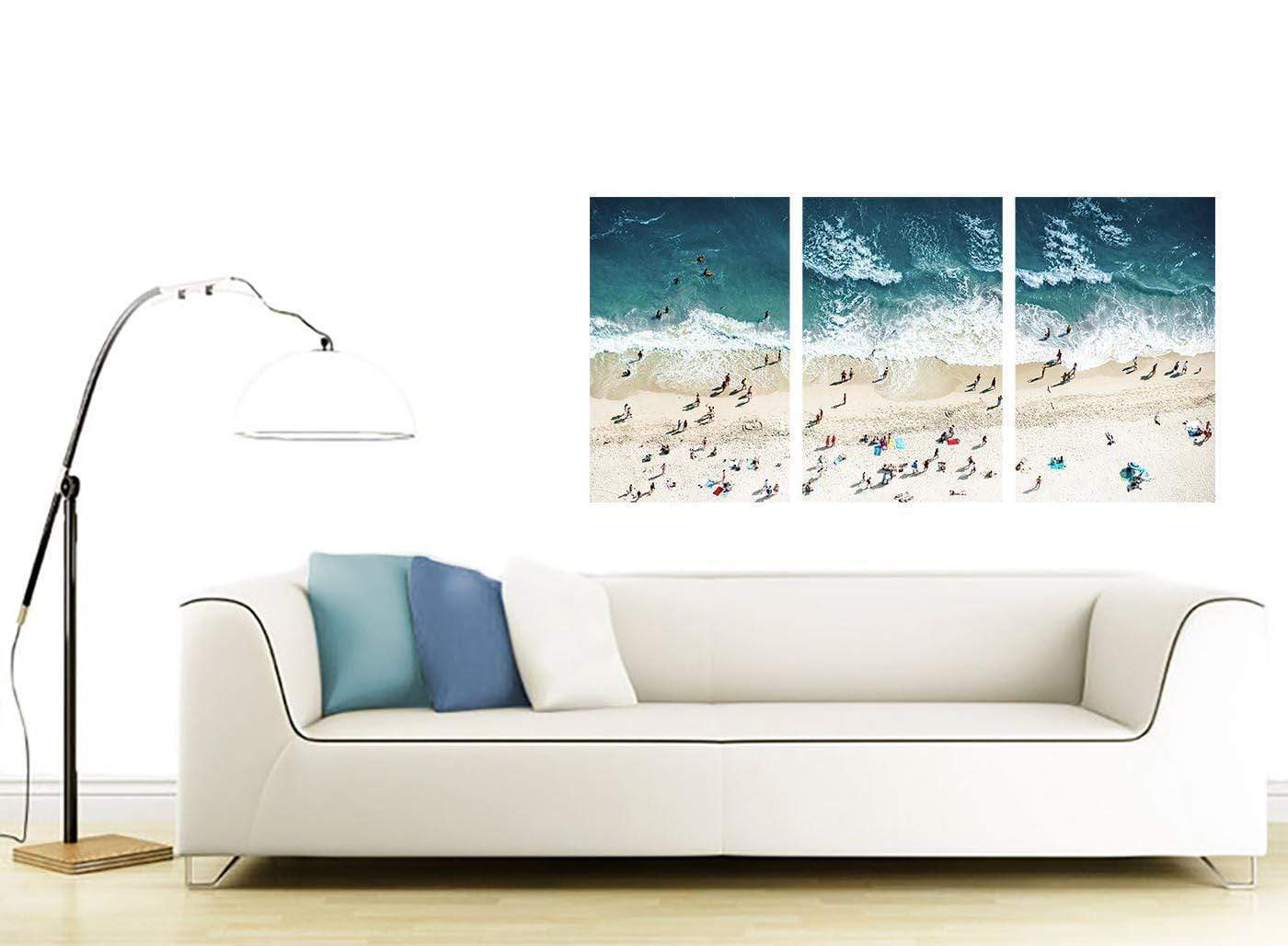 Ocean Beach Themed Scene Gold Coast Beach Canvas