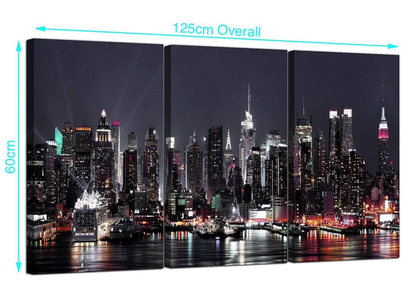 New York City Skyline - Black White Cityscape Canvas