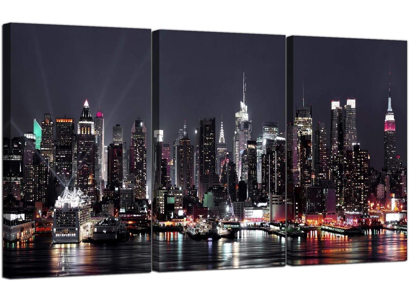 New York City Skyline - Black White Cityscape Canvas