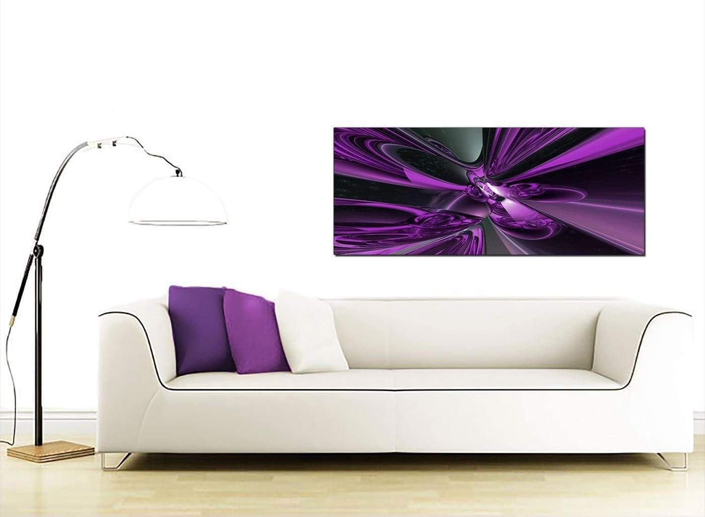 Purple and Black Cyclone Abstract Canvas