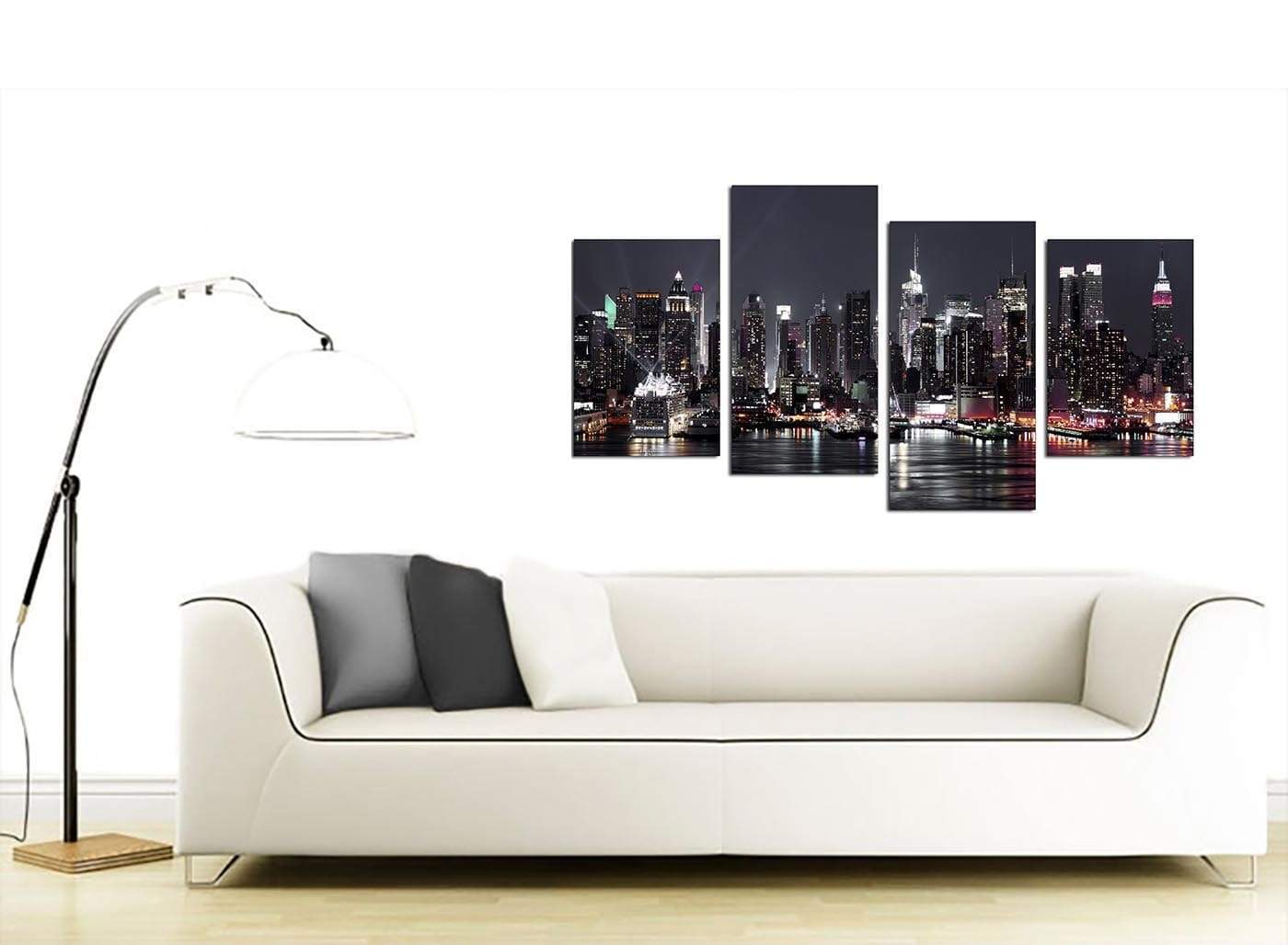 New York City Skyline - Black White Cityscape Canvas