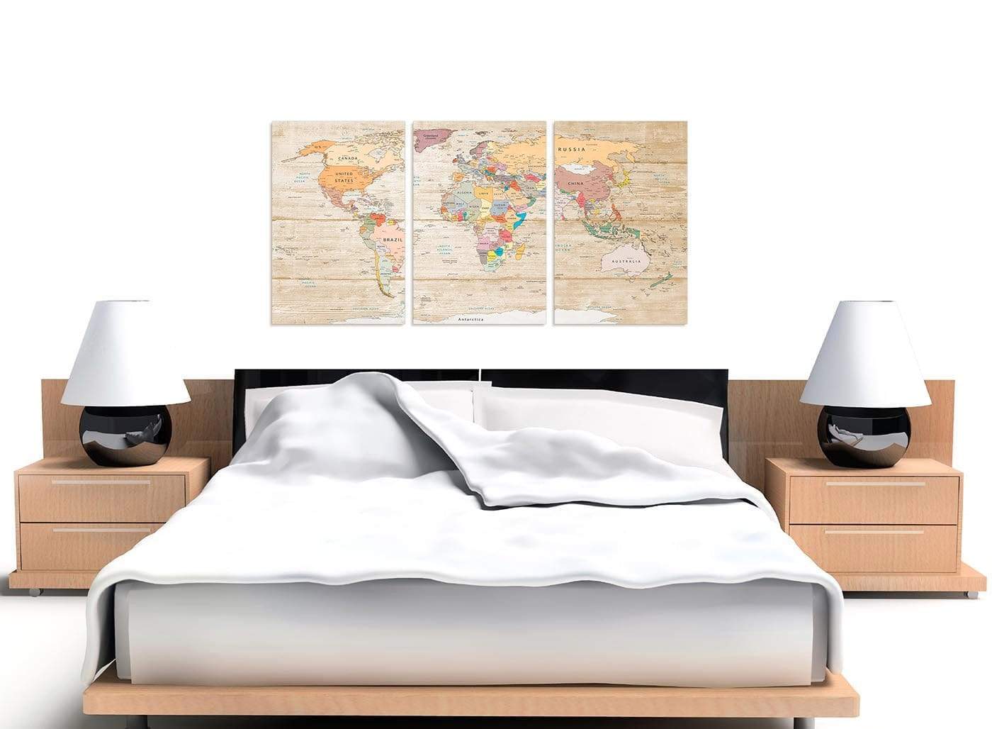 Map of the World Canvas Art Print