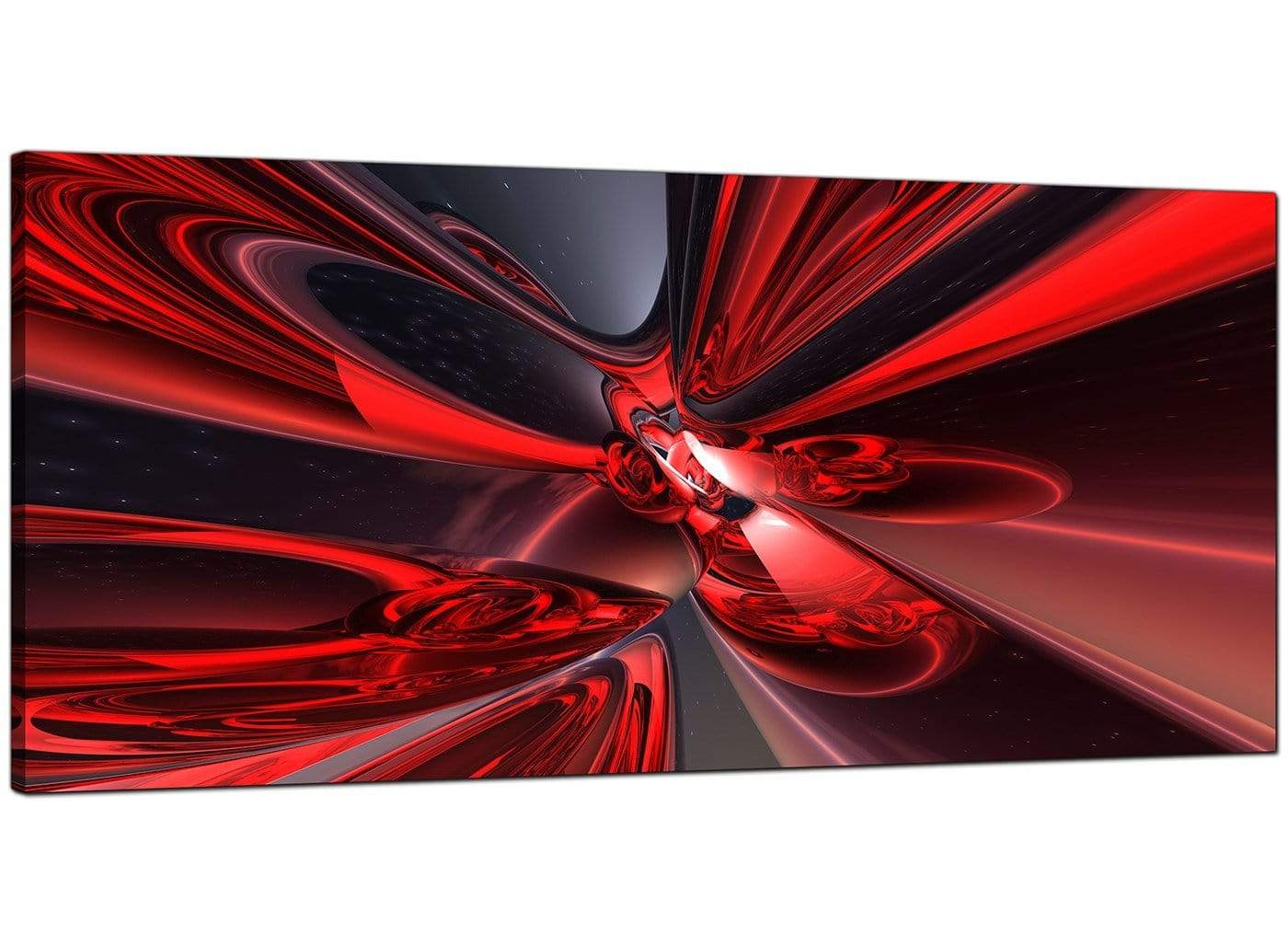 Abstract Extra-Large Red Canvas Wall Art