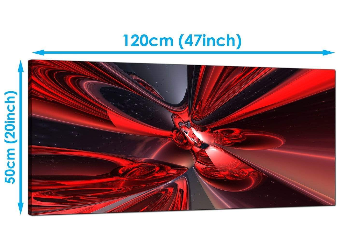 Abstract Extra-Large Red Canvas Wall Art
