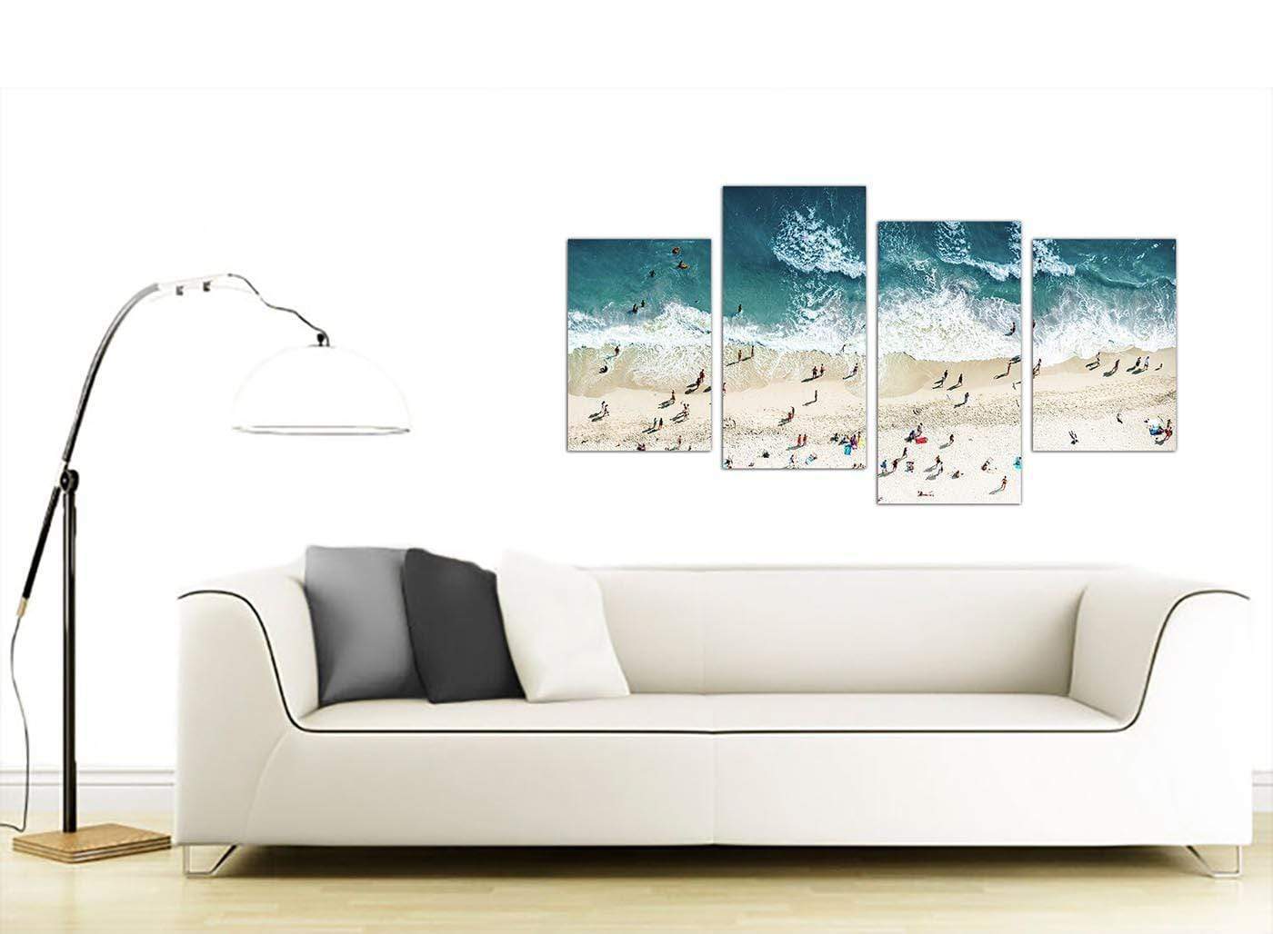 Ocean Beach Themed Scene Gold Coast Beach Canvas