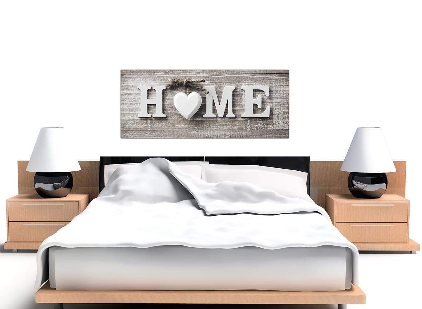 Shabby Chic Home Quote - Canvas Wall Art Picture