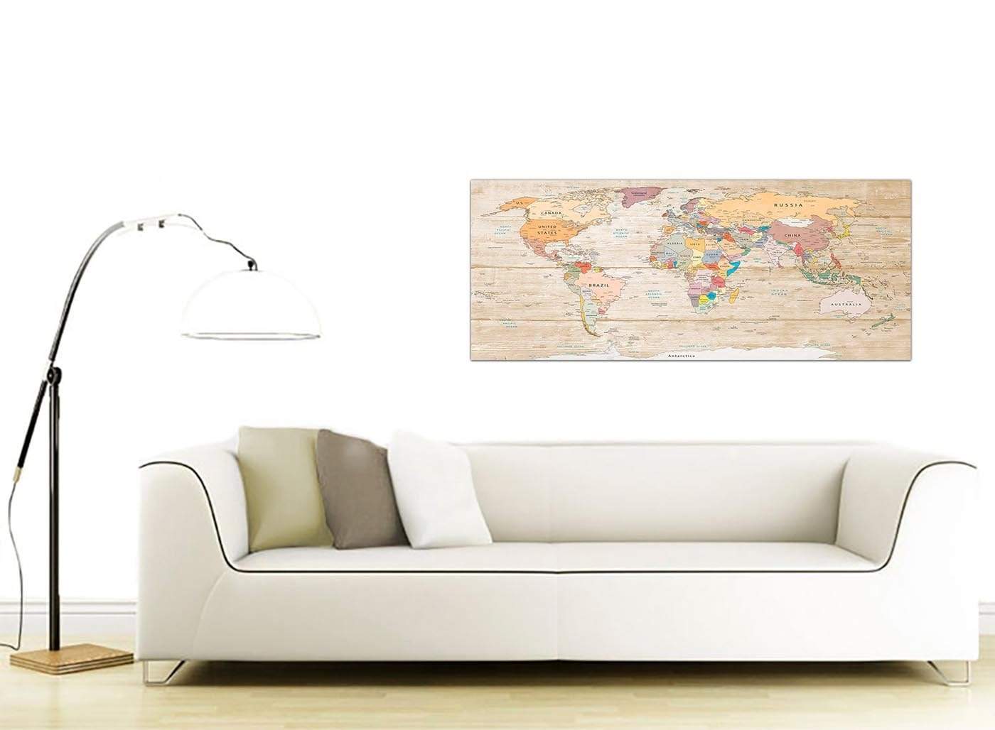 Map of the World Canvas Art Print