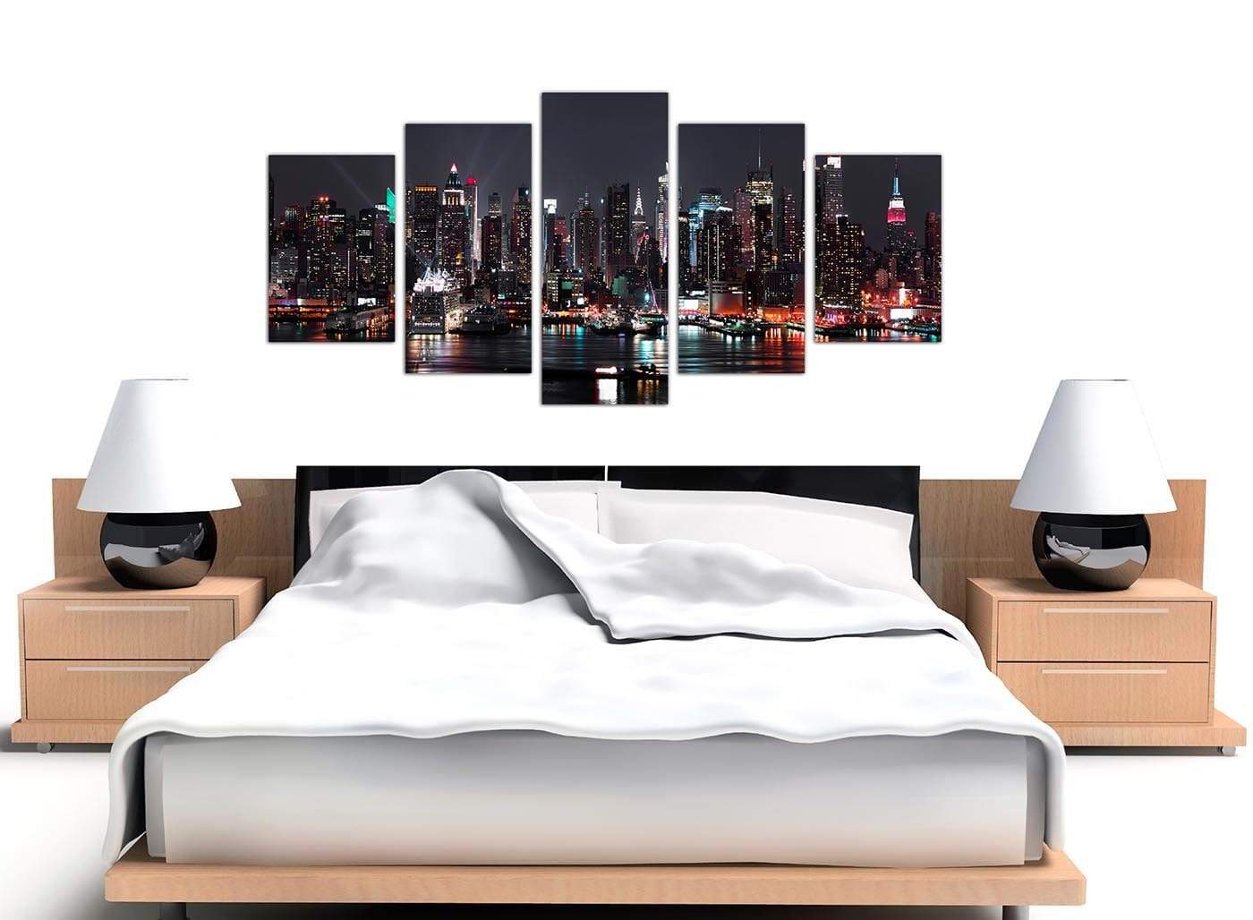 New York City Skyline - Black White Cityscape Canvas