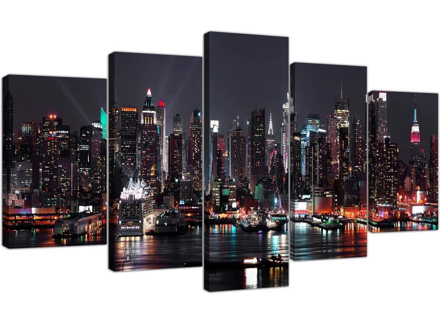 New York City Skyline - Black White Cityscape Canvas