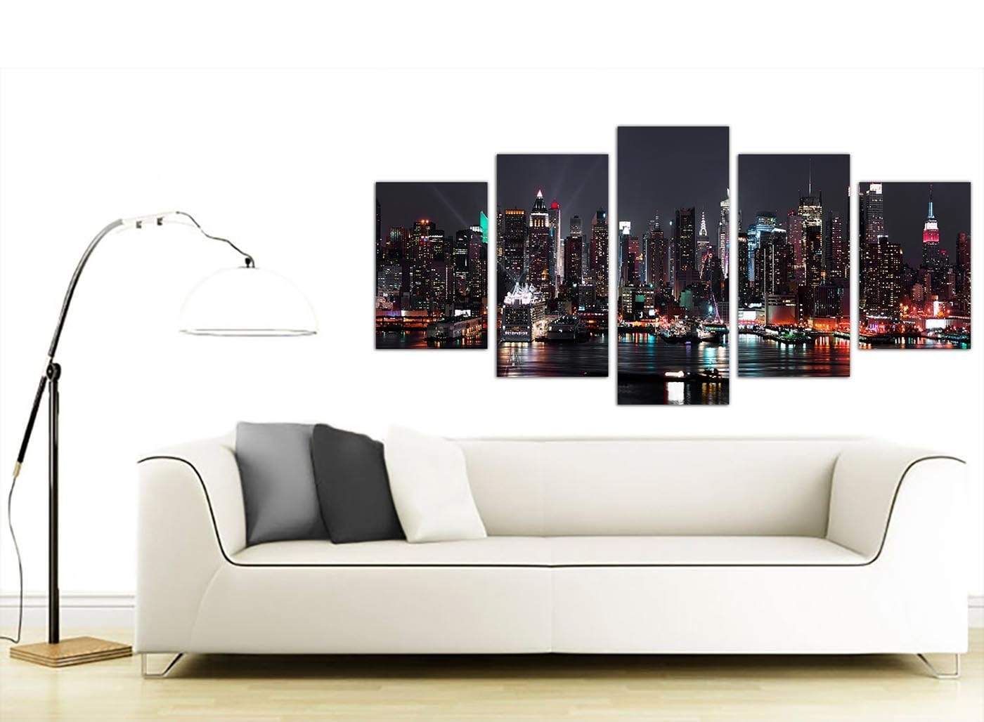New York City Skyline - Black White Cityscape Canvas