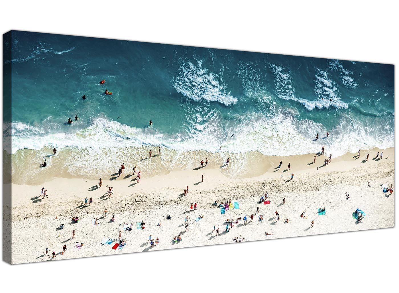 Ocean Beach Themed Scene Gold Coast Beach Canvas