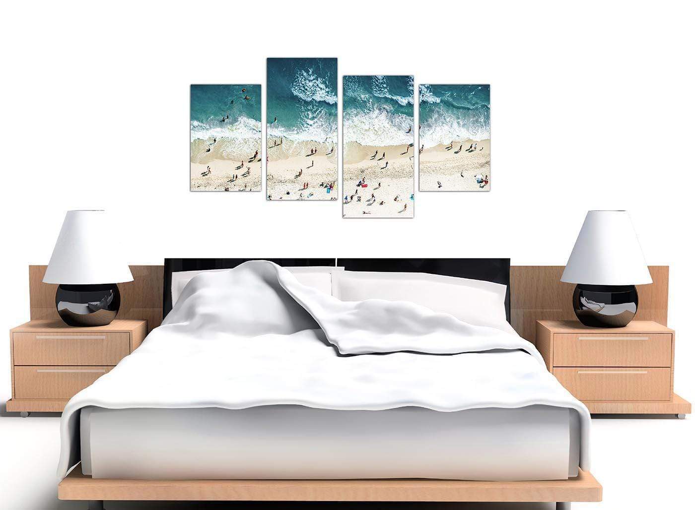 Ocean Beach Themed Scene Gold Coast Beach Canvas