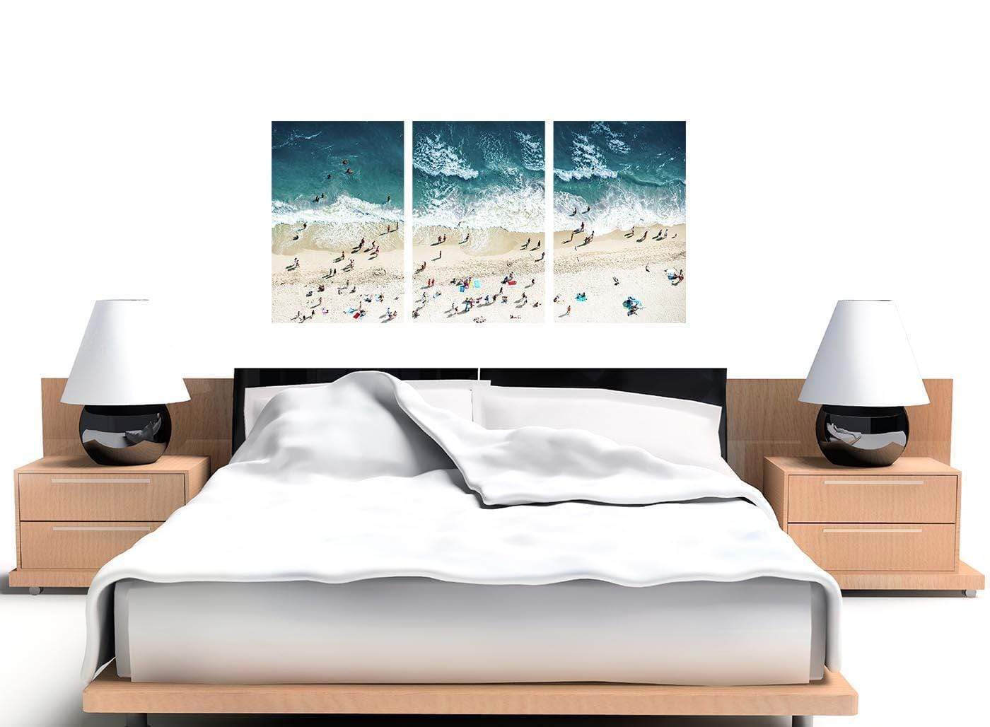 Ocean Beach Themed Scene Gold Coast Beach Canvas