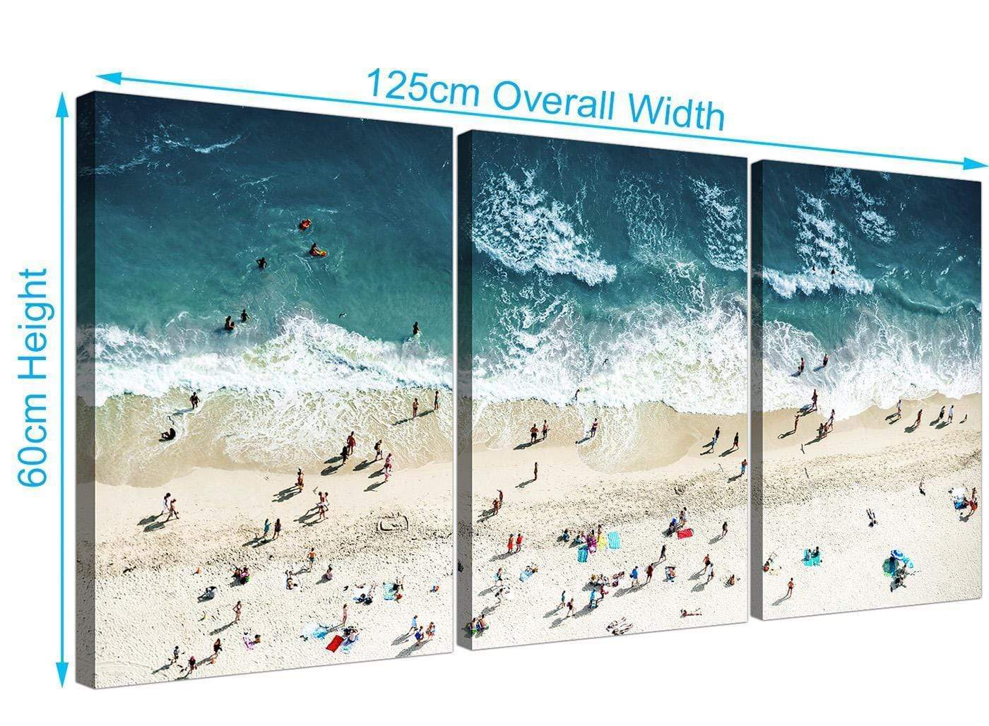 Ocean Beach Themed Scene Gold Coast Beach Canvas