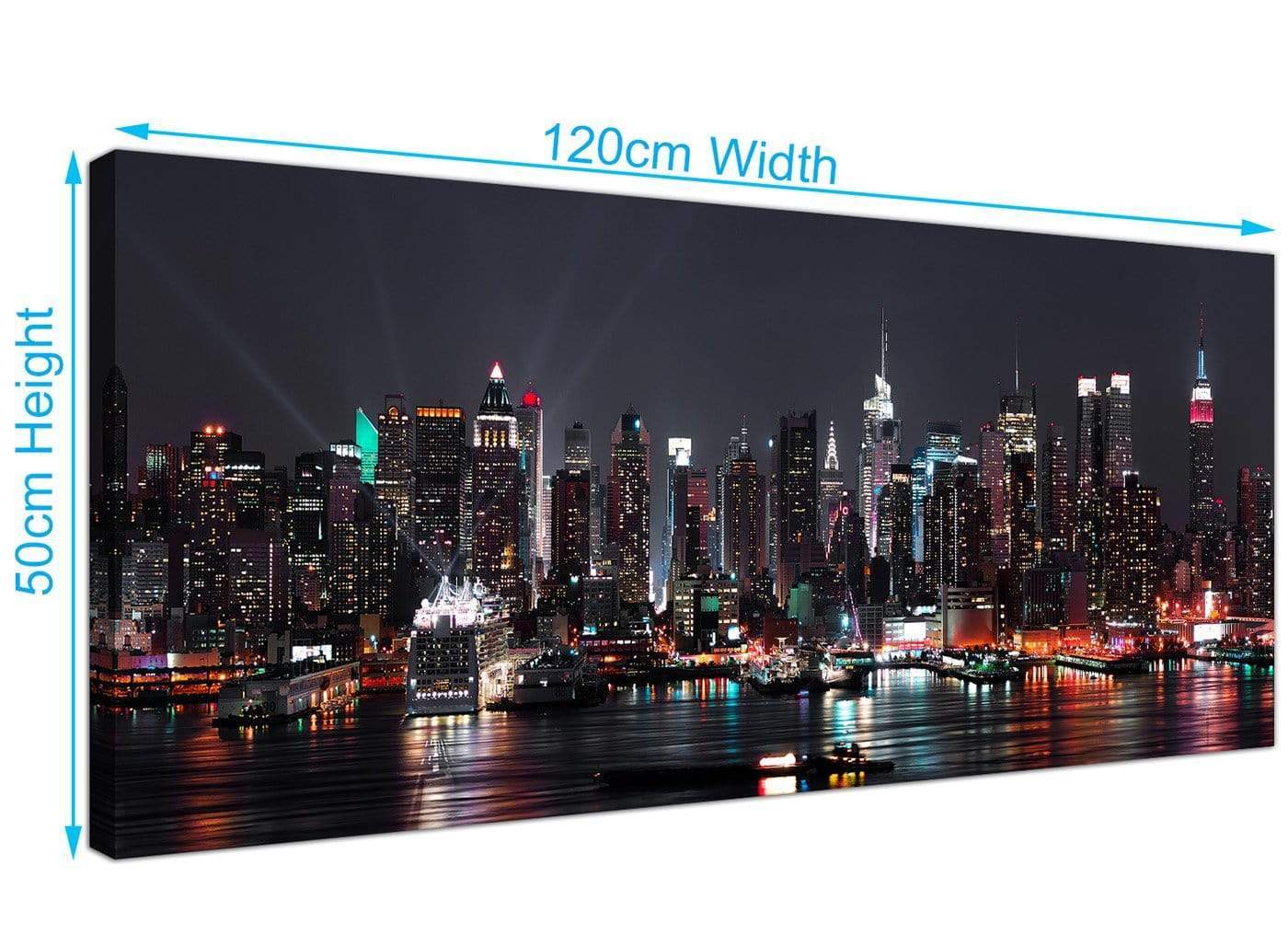 New York City Skyline - Black White Cityscape Canvas