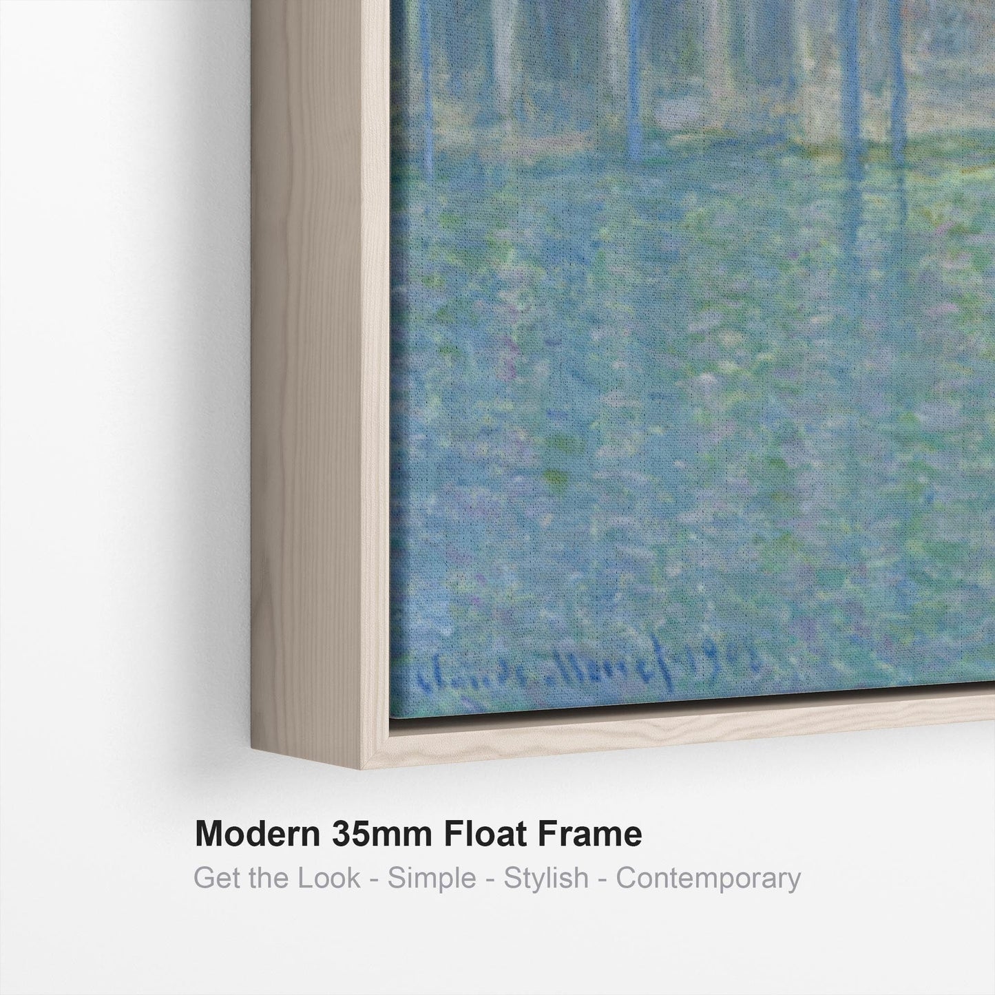Large Claude Monet Framed Canvas Print of Palazzo da Mula Venice Painting