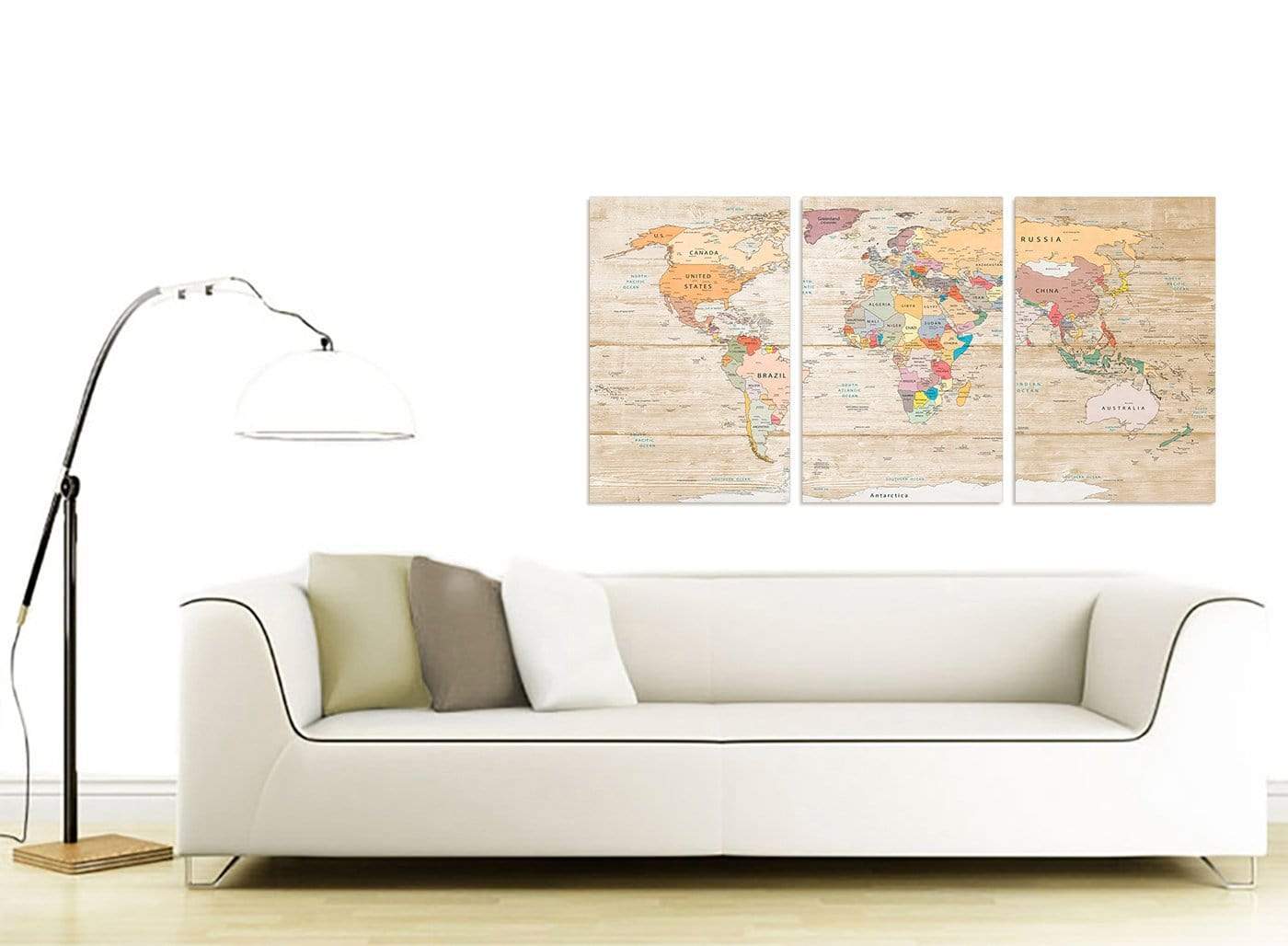 Map of the World Canvas Art Print