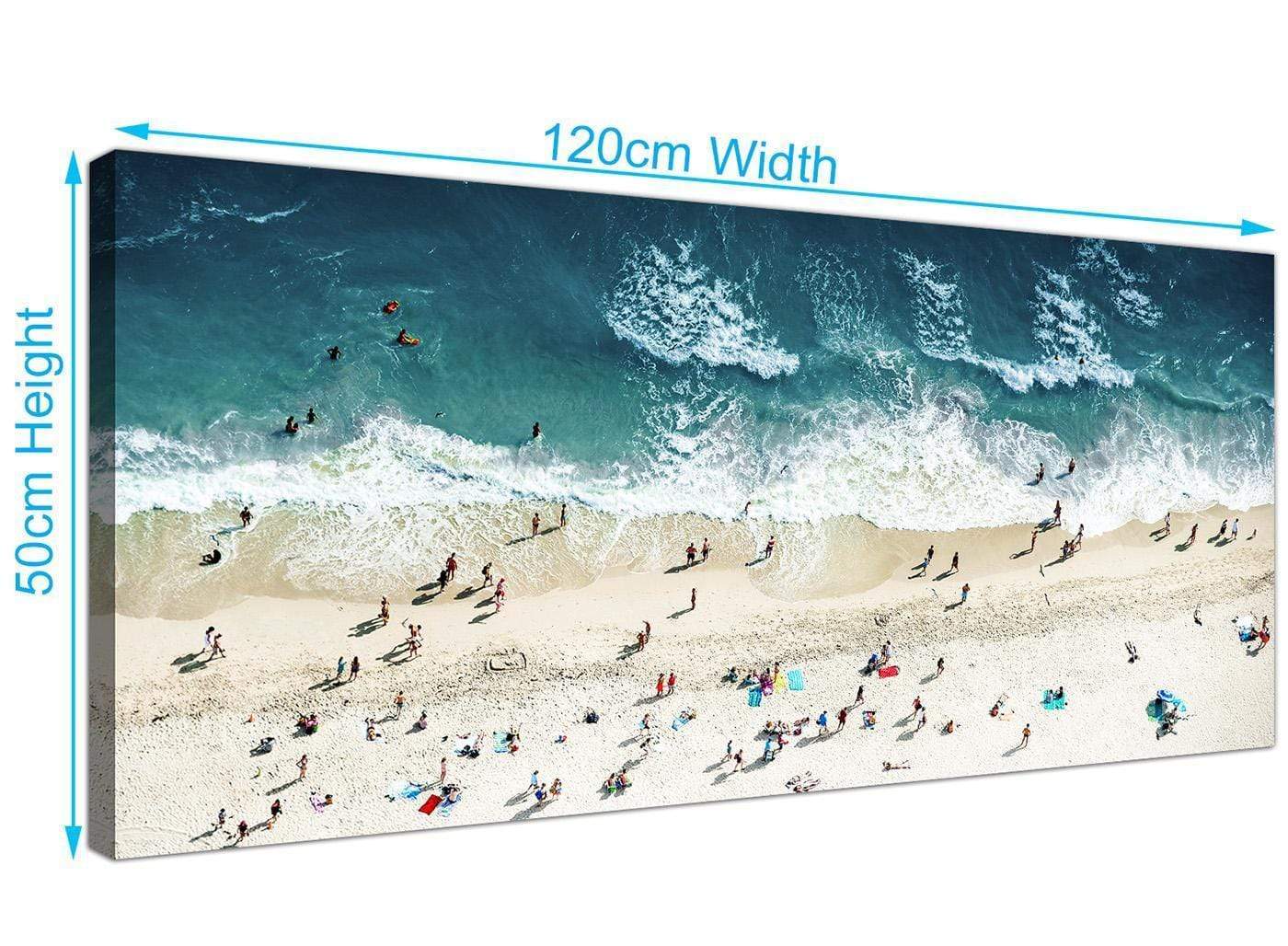 Ocean Beach Themed Scene Gold Coast Beach Canvas